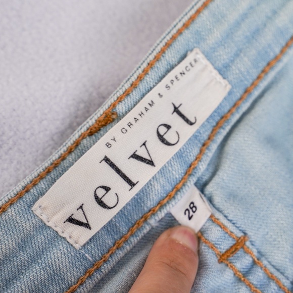 Velvet by Graham & Spencer Skinny Jeans Light Blue Lightweight - Picture 4 of 11